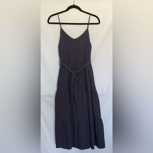 Moon River Blue Halter Maxi Sundress